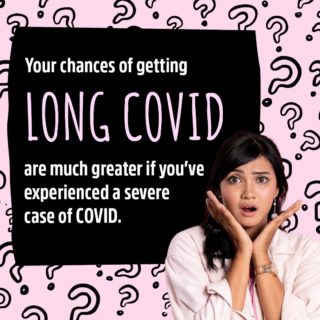 There's about a 30% chance of getting long COVID if you had a severe case of COVID. To help prevent long COVID, it's best to stay up to date on your vaccinations so that you don't get a severe case in the first place. To learn more visit the link in our bio.

#OurBestShotHawaii
#Hawaii
#HiGotVaccinated
#HawaiiHealth
#StaySafeHI
#HawaiiCovid19