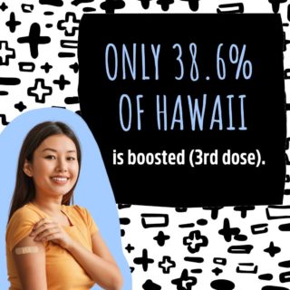 Only 38.6% of Hawai'i's population has received their booster (or 3rd dose). Although you may be vaccinated, over time your immune system starts to “stand down,” creating fewer natural antibodies. A booster will supercharge these antibodies to better help you fight COVID-19. 

With mandates being lifted and new variants emerging, getting boosted is our best shot keep our COVID rates low and our kūpuna out of the hospital. Visit our website at the link in our bio to learn more.

#OurBestShotHawaii
#Hawaii
#HiGotVaccinated
#HawaiiHealth
#StaySafeHI
#HawaiiCovid19